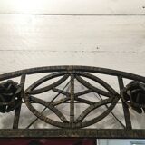 Art Deco mirror in wrought-patina wrought iron, France 1930