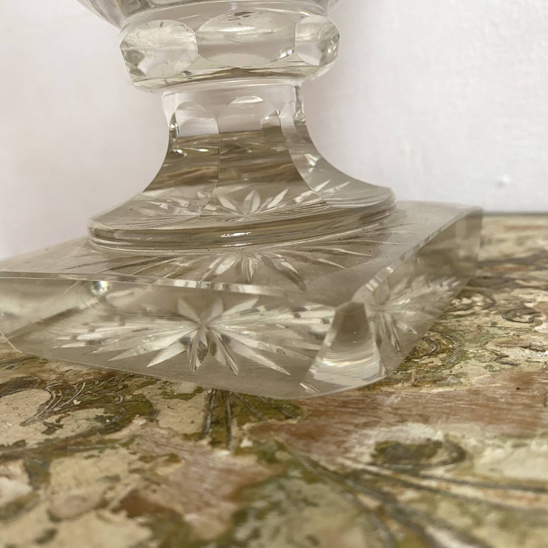 Large Médicis vase in crystal 23.5 cm