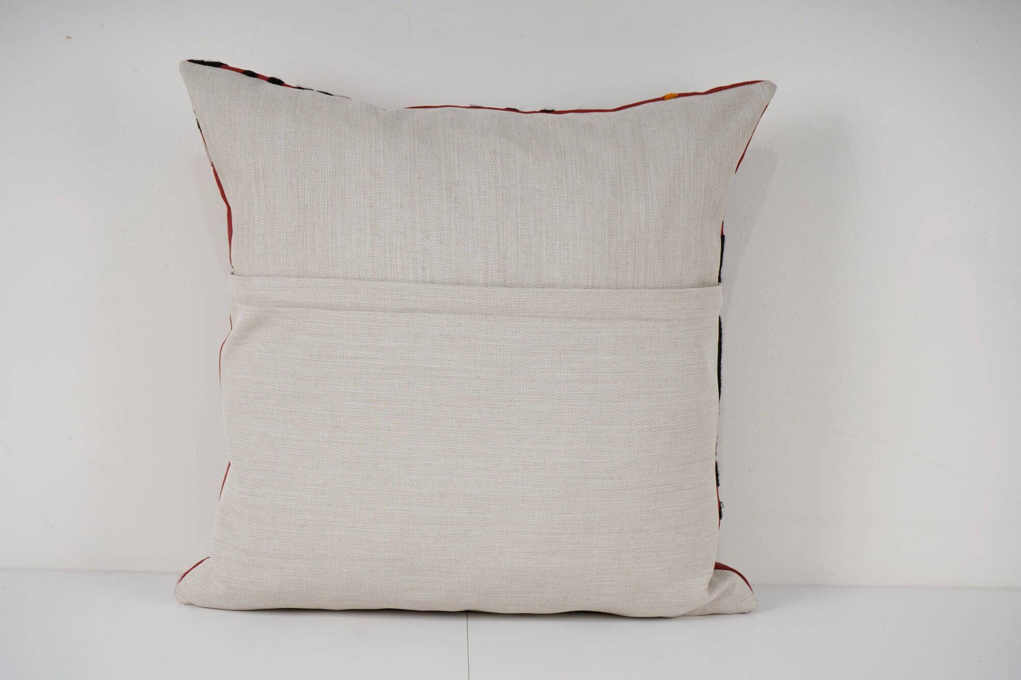 Vintage embroidered cushion cover 51x51 cm
