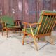 Pair of Thonet Boomerang armchairs