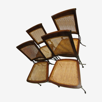 set of 4 solid wood chairsset of 4 solid wood chairs