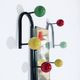 Vintage standing coat rack by Roger Feraud with mirror, France, 1950s.