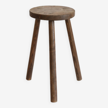 Tabouret tripode en bois