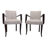 Paire de fauteuils bridges Art déco, France vers 1920