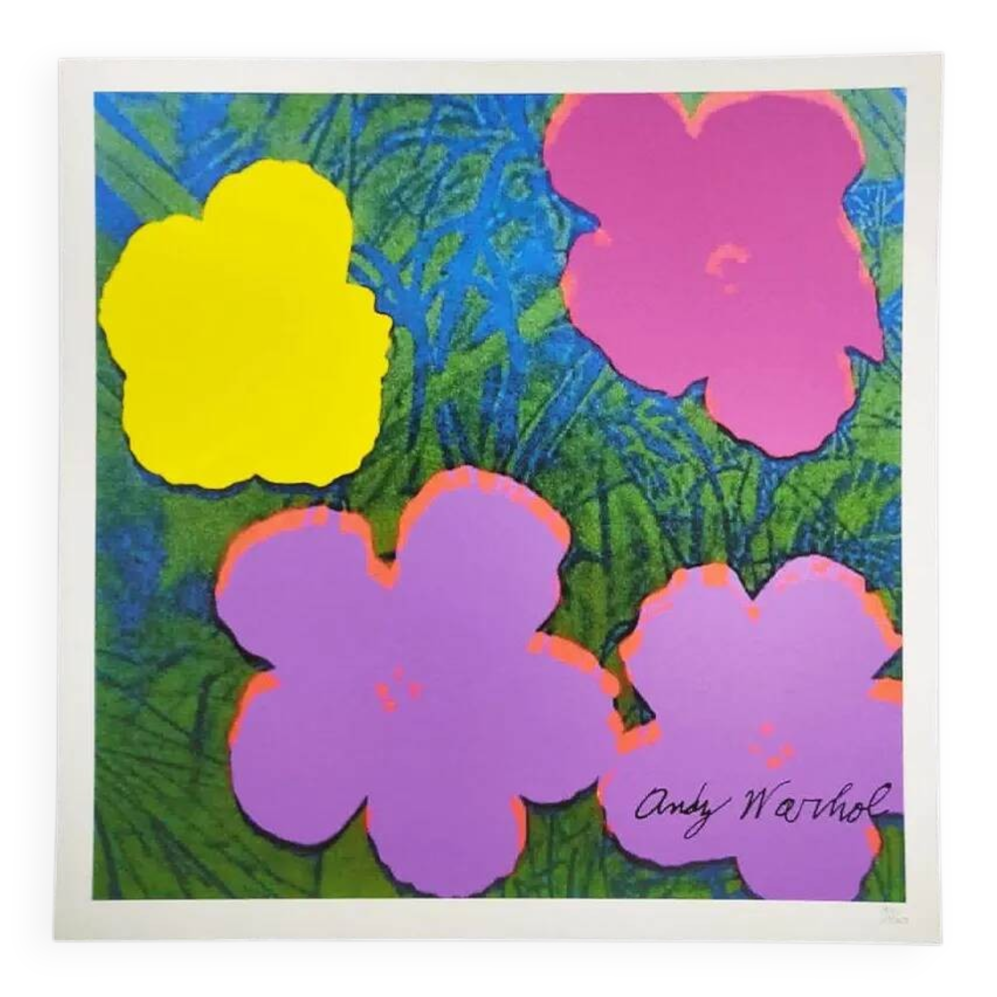 Lithographie Édition Limitée "Fleurs" par Andy Warhol par CMOA - Après - COA