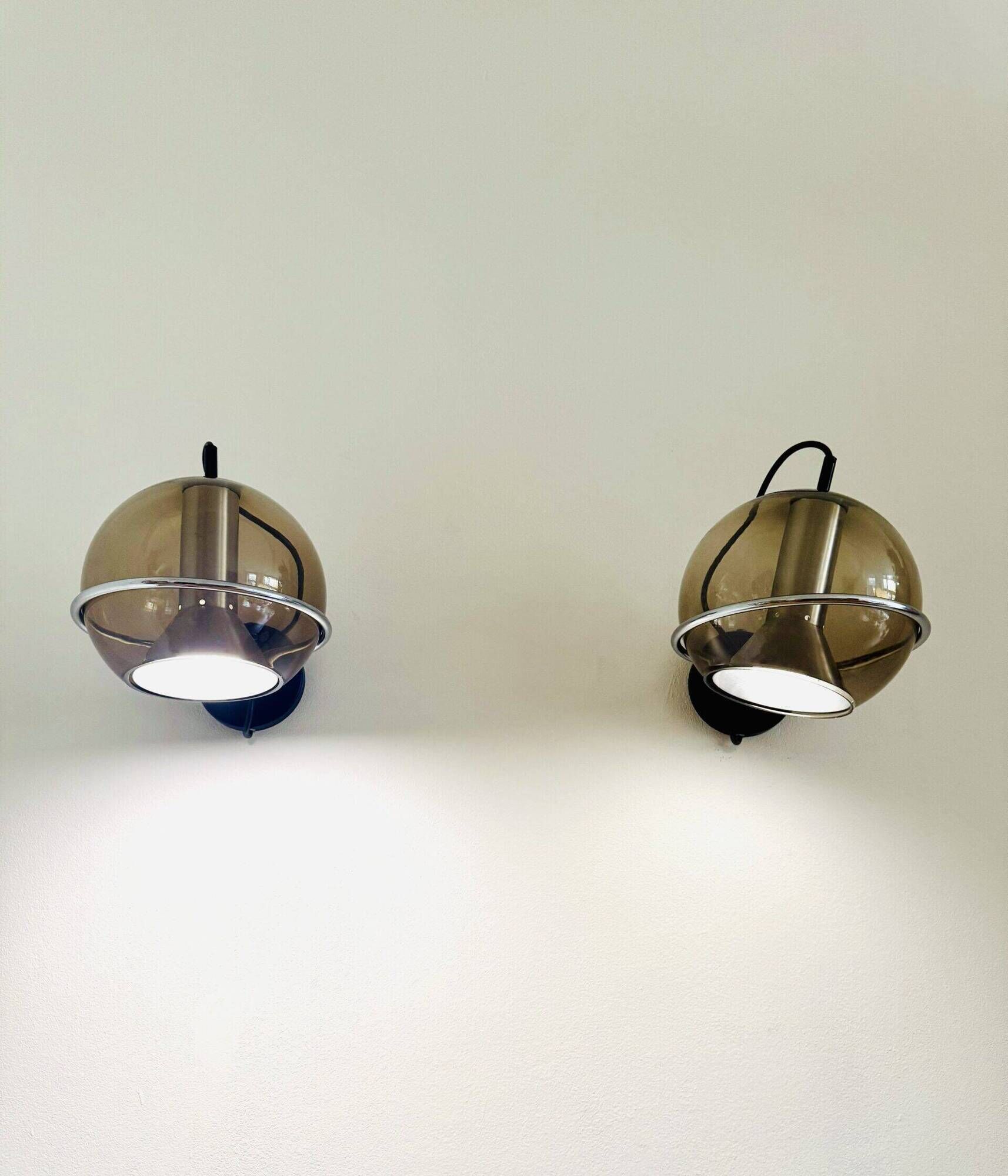 Globe Wall Lamps By Frank Ligtelijn For Raak Amsterdam, The Netherlands, 1960S