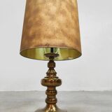 Vintage brass Hollywood Regency table lamp 1960