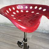 Vintage high stool sitting tractor