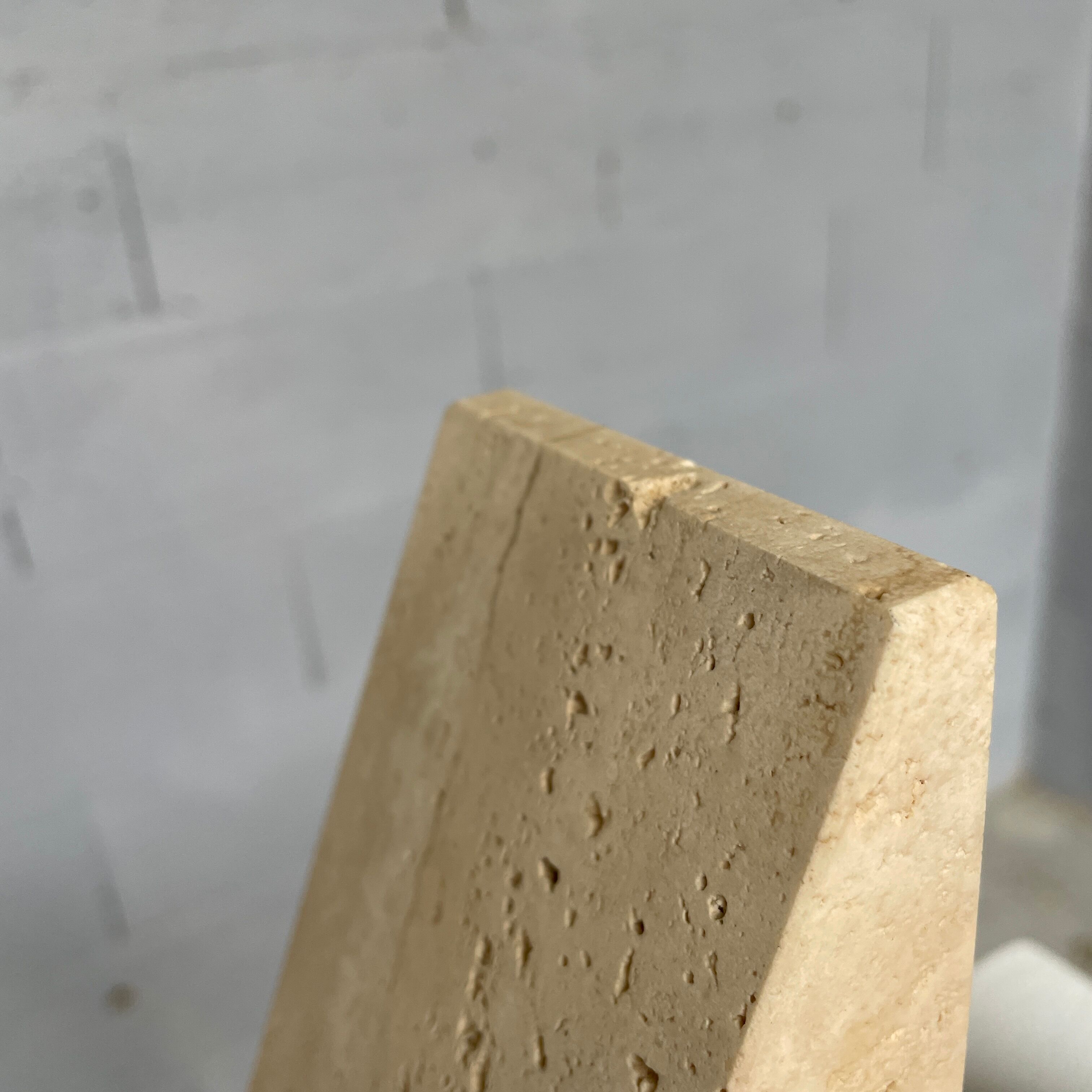 Travertine bookends