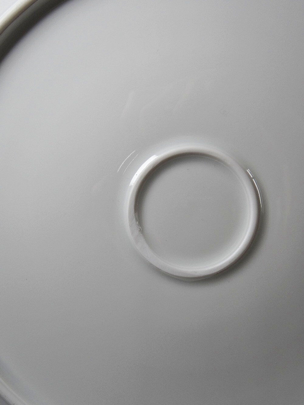 Large serving dish in fine white Limoges porcelain, vintage/antique.