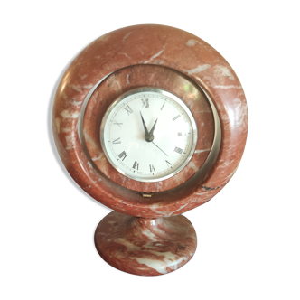 Languedoc red marble pendulum Astrolabe-style around 1970