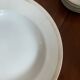 Lot of six soup plates, old, crockery, white, gilded