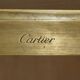 Bureau d'écriture moderne milieu du siècle Cartier Paris bronze cuir