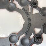 Cherry Pattern Enameled Cast Iron Trivet