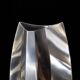 Large sculpture vase signed – polished mirror stainless steel – circa 199