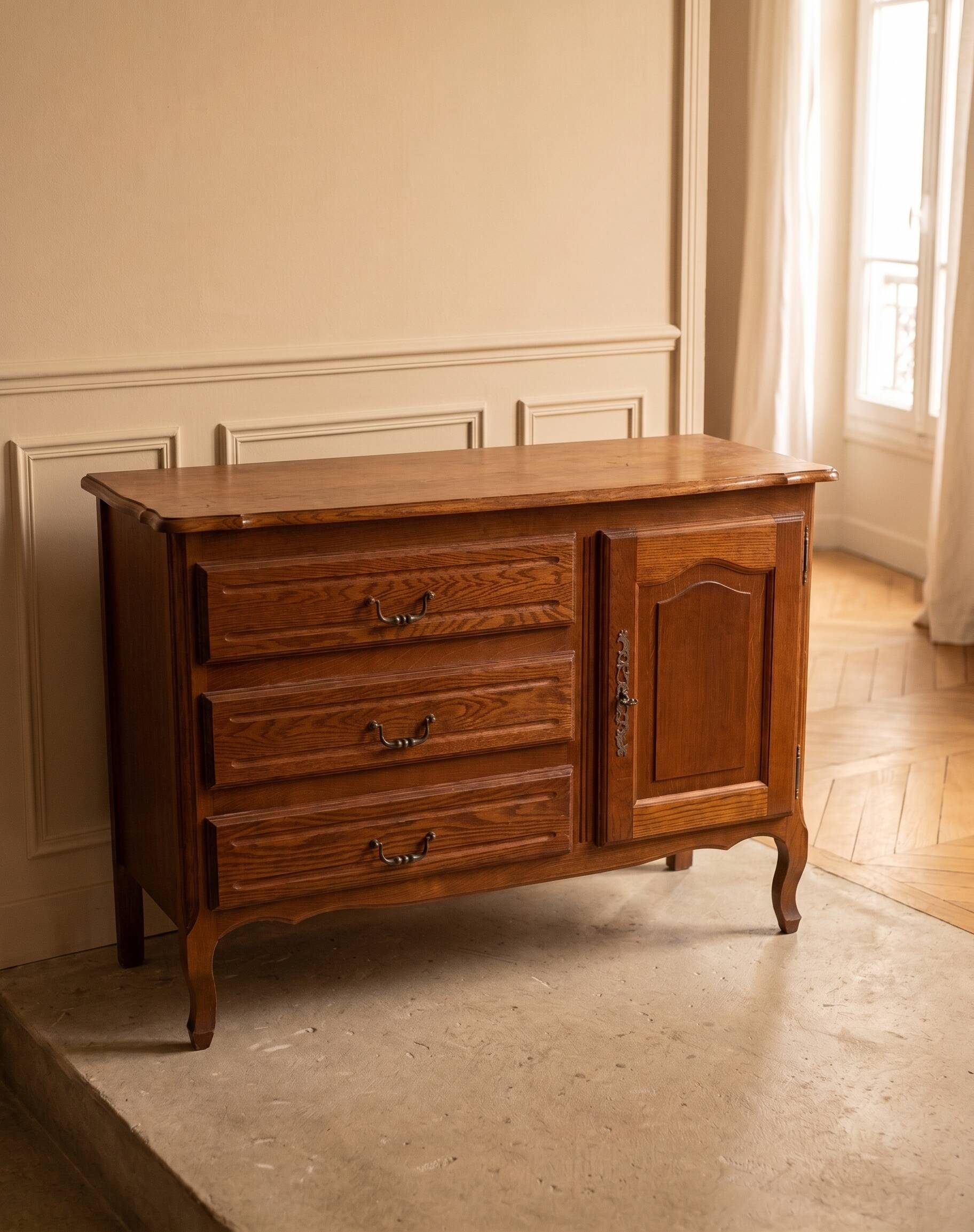 Meuble TV en bois massif