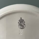 4 vintage half-moon cups in Lunéville earthenware