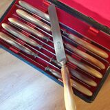 Set of 22 horn handle knives