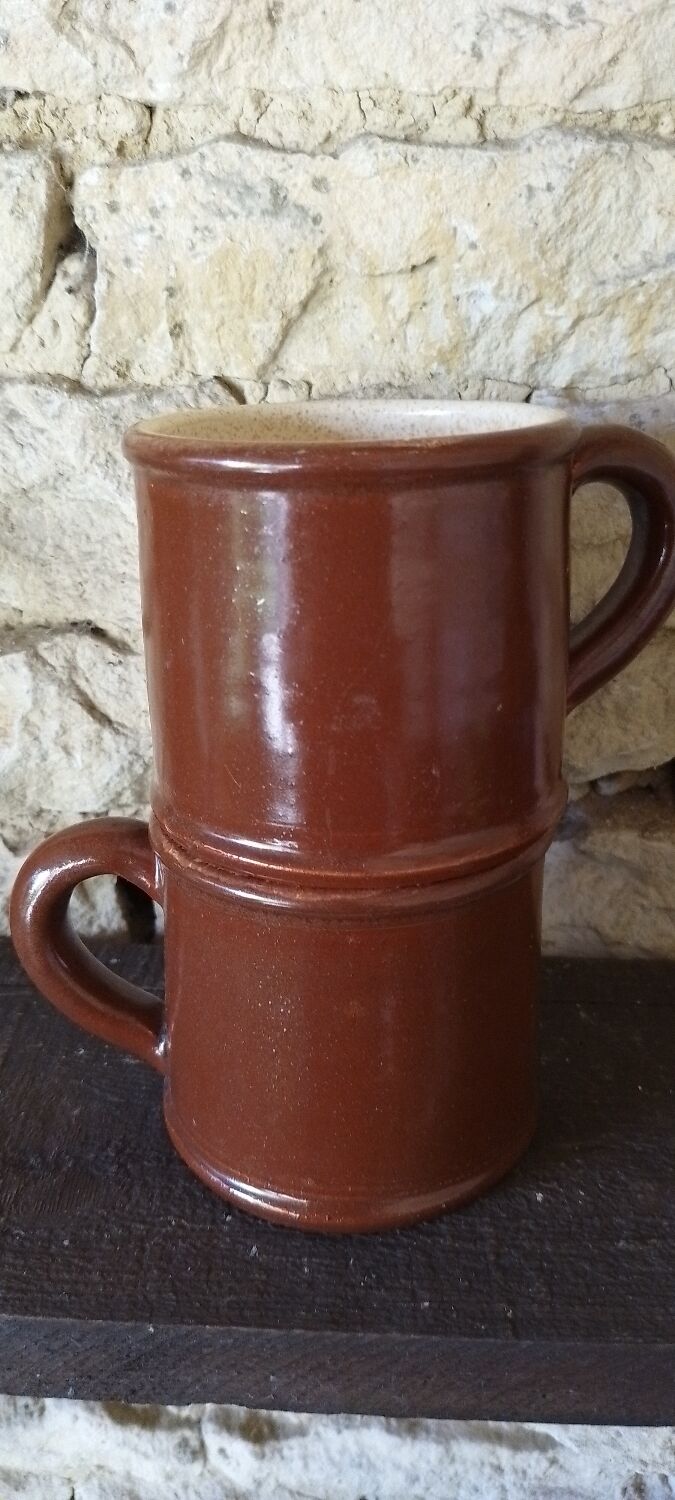 Vintage stoneware mugs