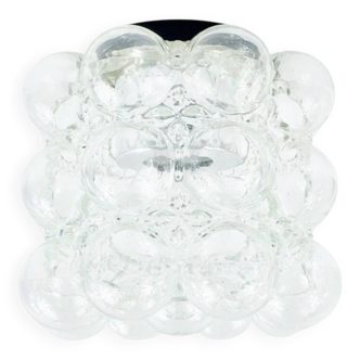 Plafonnier en verre à bulles de style Space Age, par H. Tynell, Allemagne, années 60