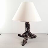 Brutalist lamp in vine stock / art brut / vintage / 50s / Mid-Century / decoration