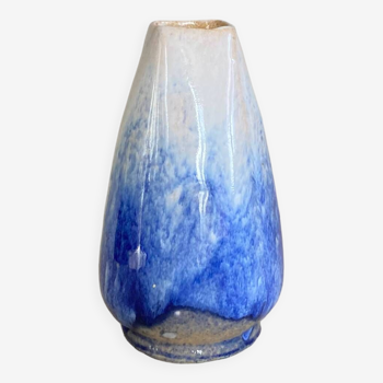 Vase in glazed flamed sandstone, mid-20th century
