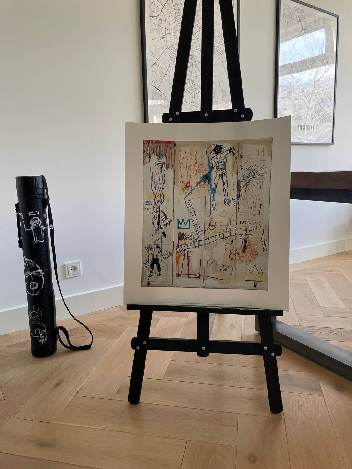 Jean Michel Basquiat (1960-1988), Leonardo da Vinci’s Greates Hits, 1982, Copyright Estate of Jean Michel Basquiat, Licensed by Artestar New York, Printed in UK