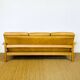 Complete camel leather lounge set from the 1960s.