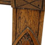 Banc antique en chêne sculpté style Renaissance