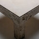 Table basse carrée en travertin 1980