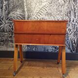 Vintage console table with 4 drawers