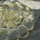 Crystal glass egg dish/tray by August Walther Glass