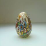 Murano Millefiori egg paper press golden powder