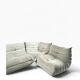 Canapé modulable Togo en velours grege par Ducaroy, Maison Ligne Roset