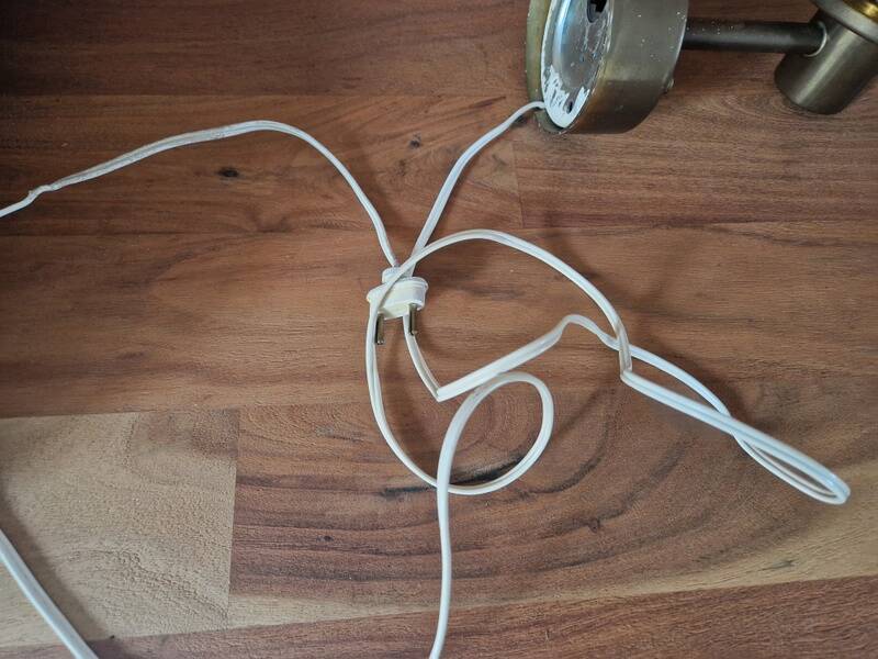 Hans Agne Jacobsson (1919-2009) - Brass and yellow tinted glass applique