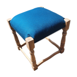 Tabouret en chêne massif refait à neuf