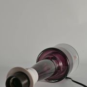 Mid-Century Modern Purple Chrystal Glass Table Lamp by Kosta 1960s