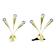 Pair of gilded brass wall lights, Maison Lunel, France, 1950's