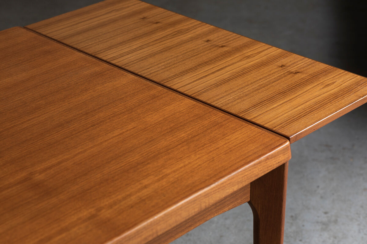 Extendable square dining table by Vejle Stole Møbelfabrik, Denmark 1960’s