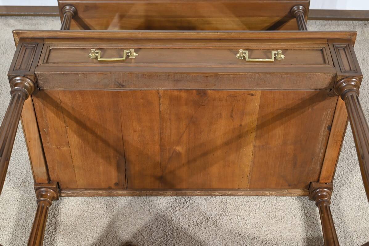 Cherrywood console table, Louis XVI style, late 19th century
