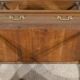 Cherrywood console table, Louis XVI style, late 19th century