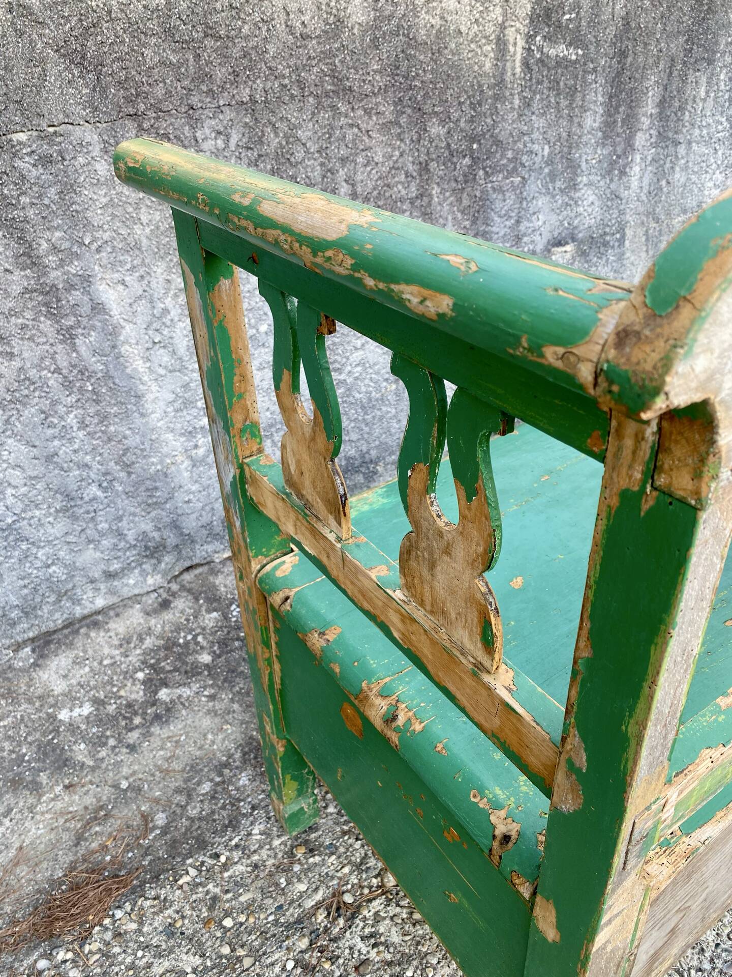Wooden bench