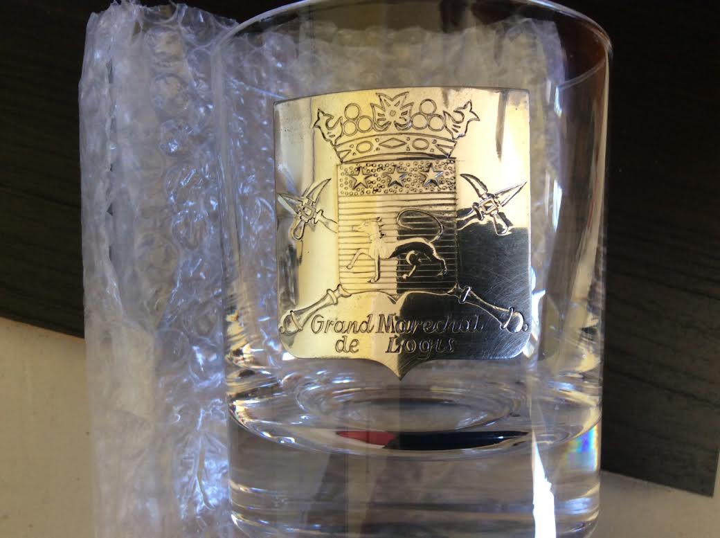 Set of 6 Sèvre crystal whiskey glasses