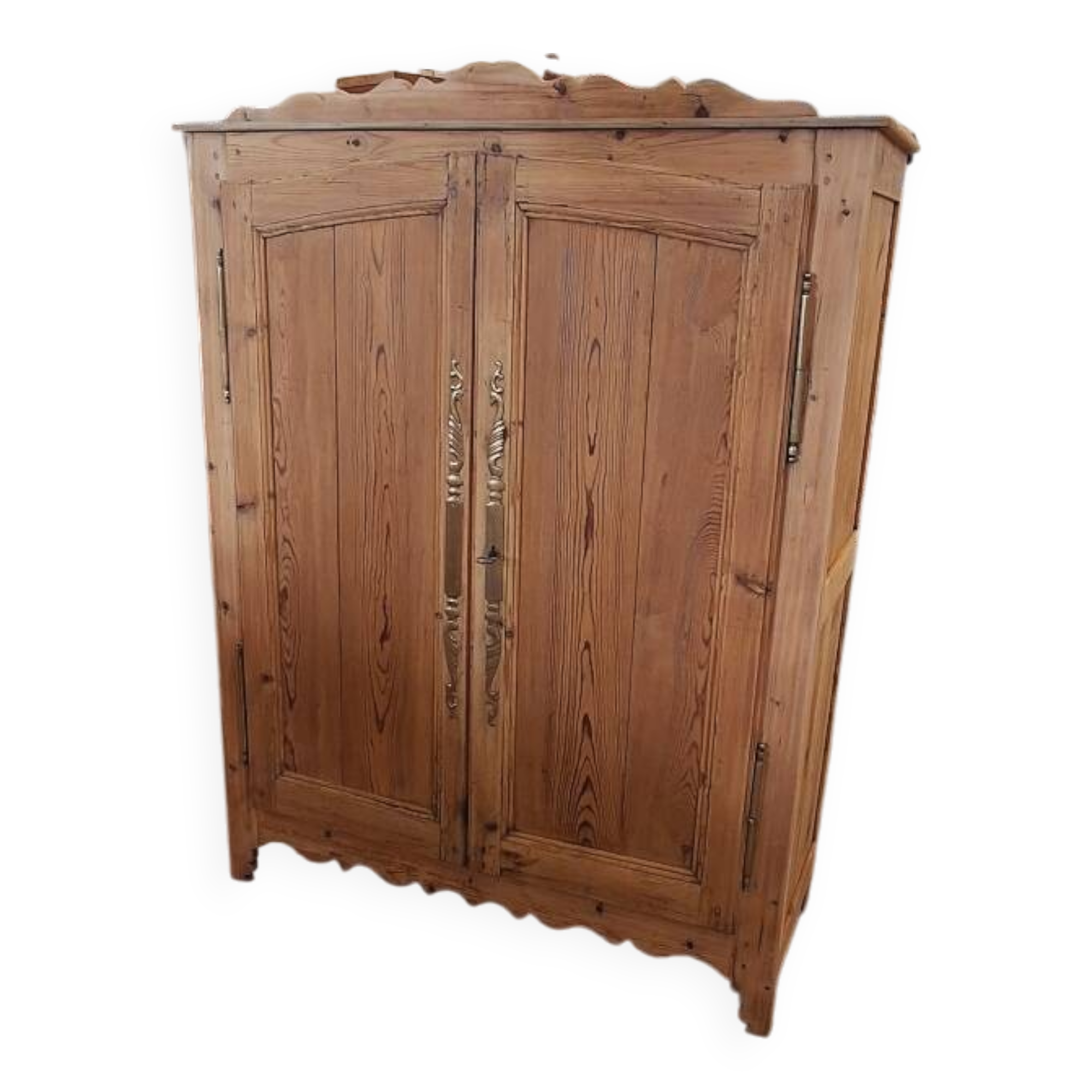 Antique fir wardrobe
