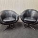 Vintage balloon shell armchair