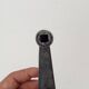 Antique Art Deco door handle in solid aluminium