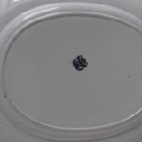 Plat ovale ancien J.Vieillard Bordeaux