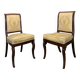 Pair of Restoration period chairs with hock legs