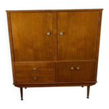 Vintage wooden bar buffet / wall unit / cupboard