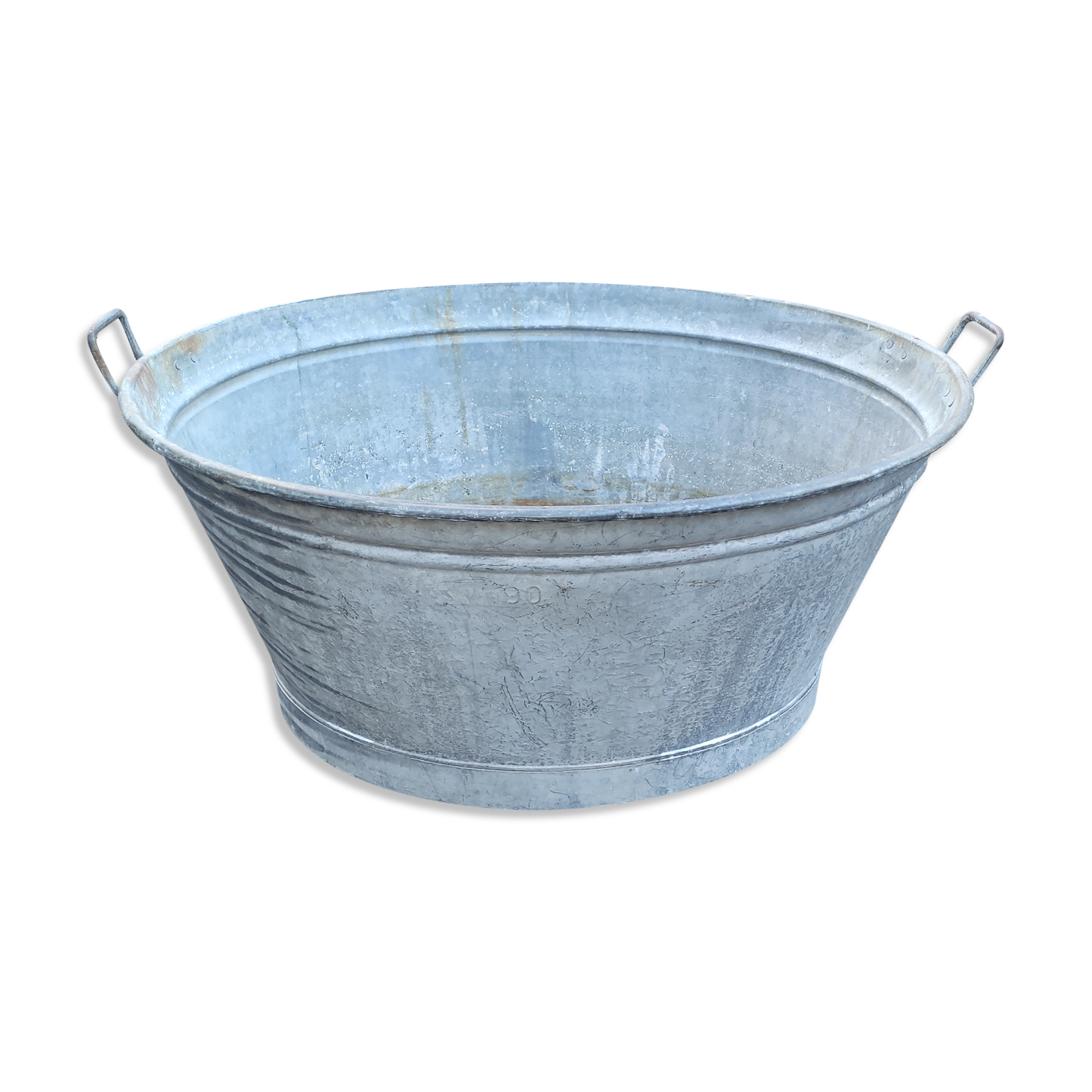 Large model zinc basin 90 liters